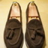 Velasca Barbee tassel loafers dark brown suede EU 39 UK 5 US 6 + shoe trees
