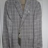 FURTHER PRICE DROP! NWT Canali Brown/Beige Houndstooth Wool/Silk/Linen Sport Coat 52L 42L Ret $1,595