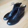 SOLD: Vass captoe high boots EU 40-41, black calf, goyser stitch