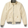 [SOLD] Todd Snyder Ivory Italian Lambskin Leather Jacket (M)