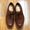 Sanders & Sanders for Mark McNairy Pebbled Brown Commando Blucher Made in England Sz. 11 US