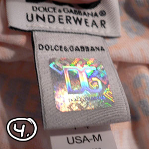 authentic dolce and gabbana label