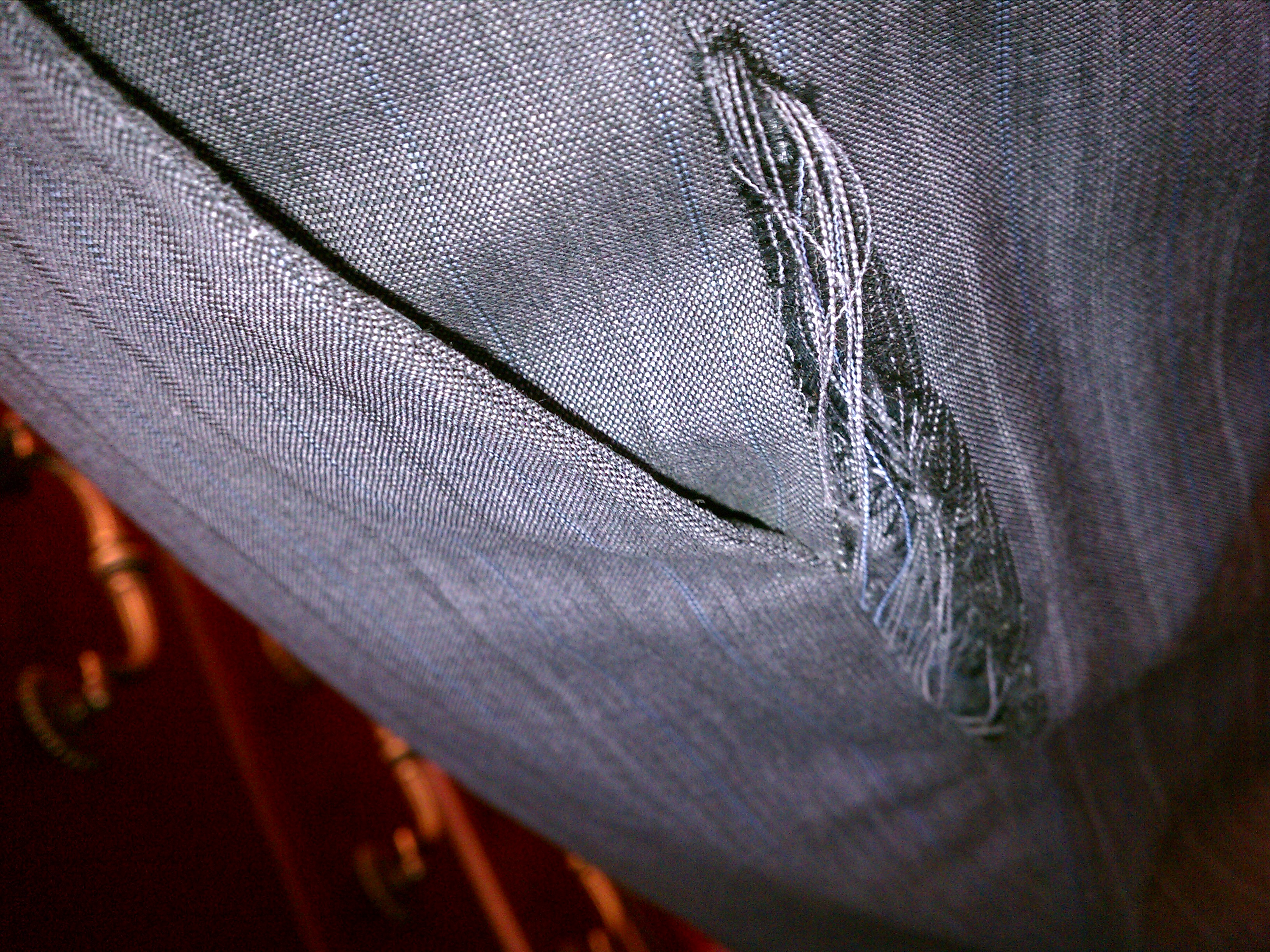 Ripped suit pants...can they be fixed? | Styleforum