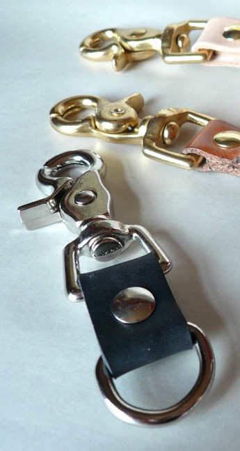 MAKR Loop Snap Hook Keychain - Natural Cordovan