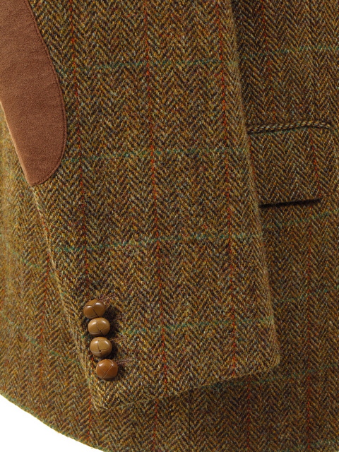Barutti Harris Tweed Jacket With Elbow Patches | Styleforum