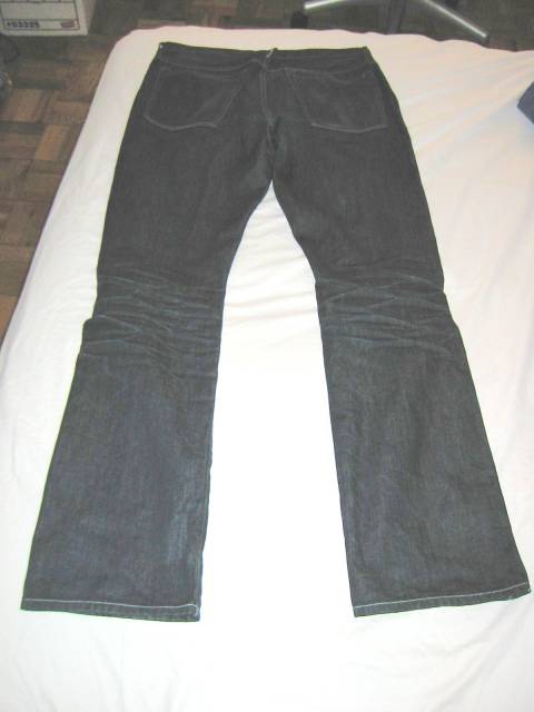I thought I'd post a couple of pics of my ES Fultons. I guess I got this pair about 8 months ago, and have been my favorite jeans ever since. It is a dry denim, and these have not been washed.