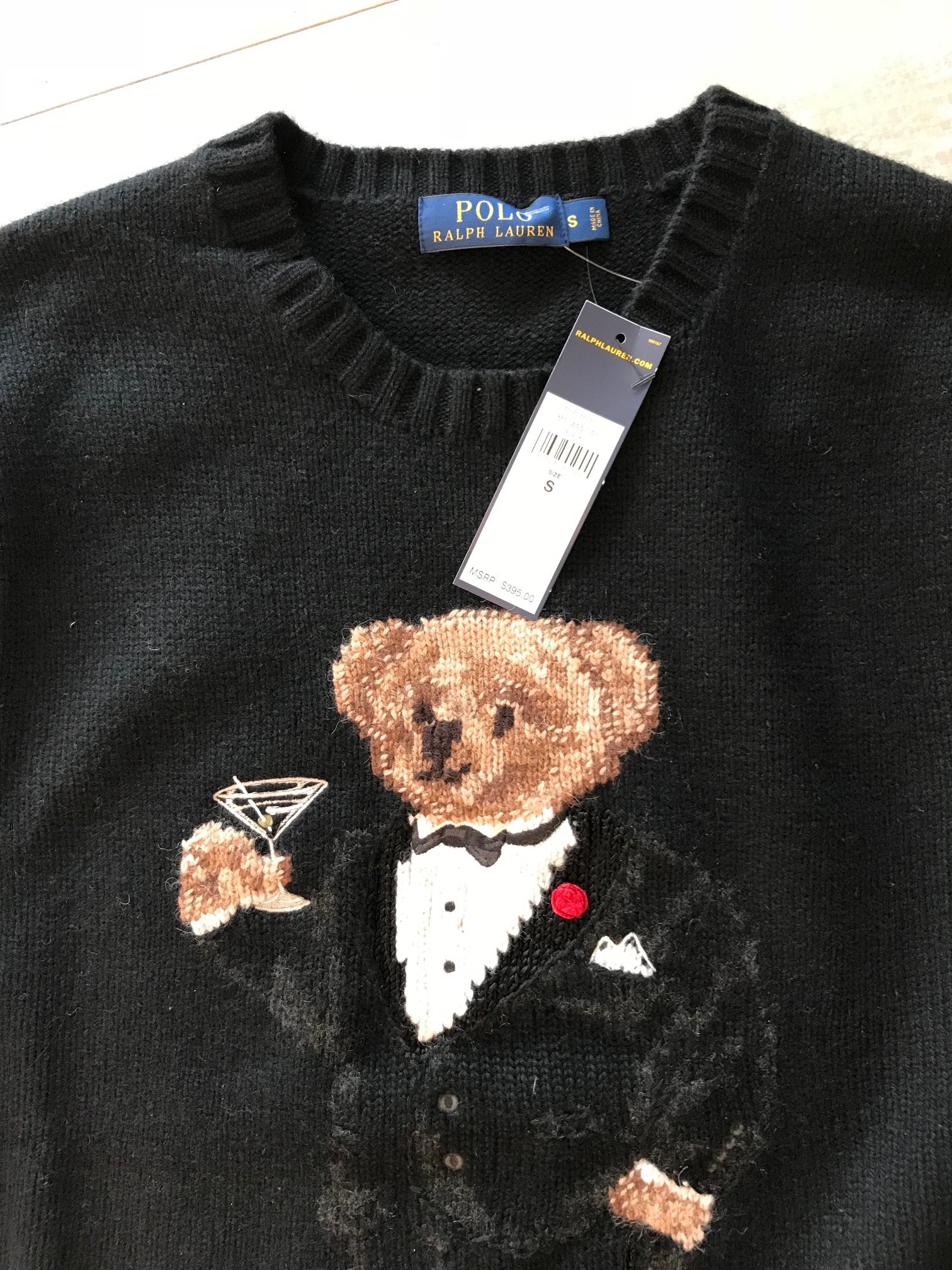 polo bear sweater martini